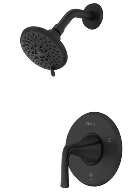 Pfister Single Handle Tub & Shower Trim Kit - Matte Black