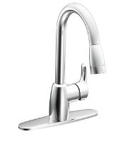 CFG Baystone Single Handle Kitchen Faucet  with Pull Down Sprayer - Chrome