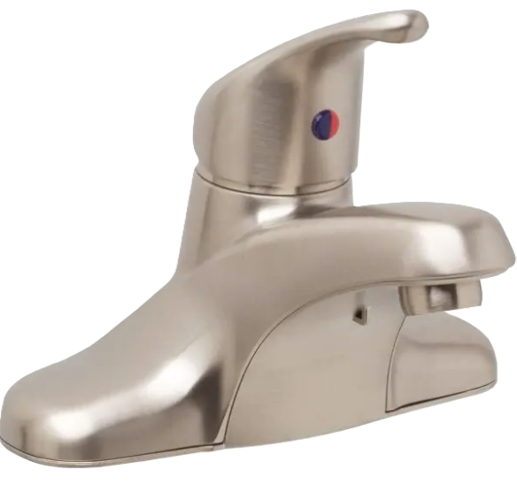 CFG Cornerstone Single Handle Bathroom Faucet - Satin Nickel - Without Pop-Up