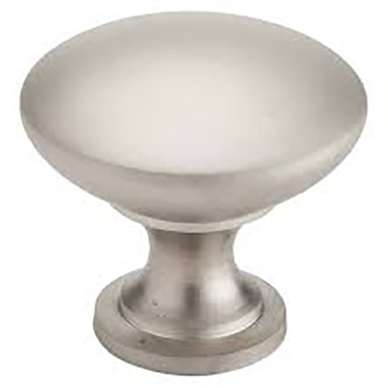 1-1/8" Round Cabinet Knob - Satin Nickel
