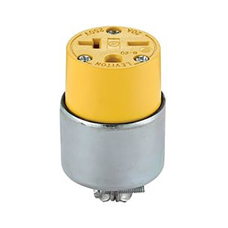 20 Amp Female Armored Plug End
