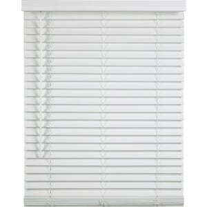 2" Faux Wood Blind - 23" W x 48" L - White