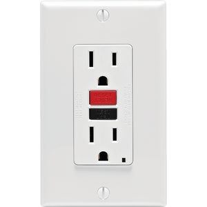 15 Amp Tamper Resistant GFCI Receptacle - White