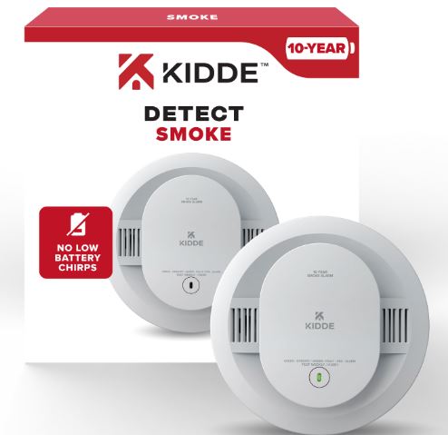 5" Kidde 10 Year Sealed Battery Operated Smoke Alarm - 20SD10