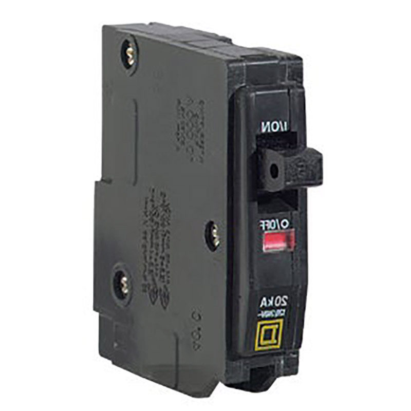 20 Amp Square D QO Breaker - Single Pole - 1" Wide