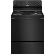 Hotpoint® 30" Free Standing 4 Burner Electric Range - Black