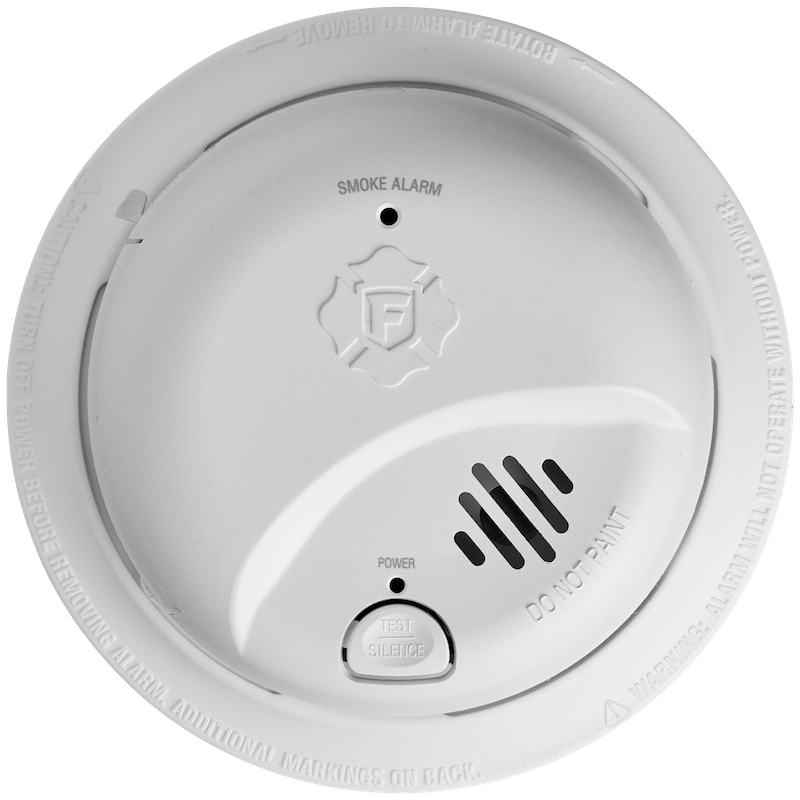 5.6" First Alert Hardwired Smoke Alarm with 9 Volt Battery Backup - SMI100AC
