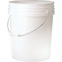 5 Gallon White Plastic Bucket