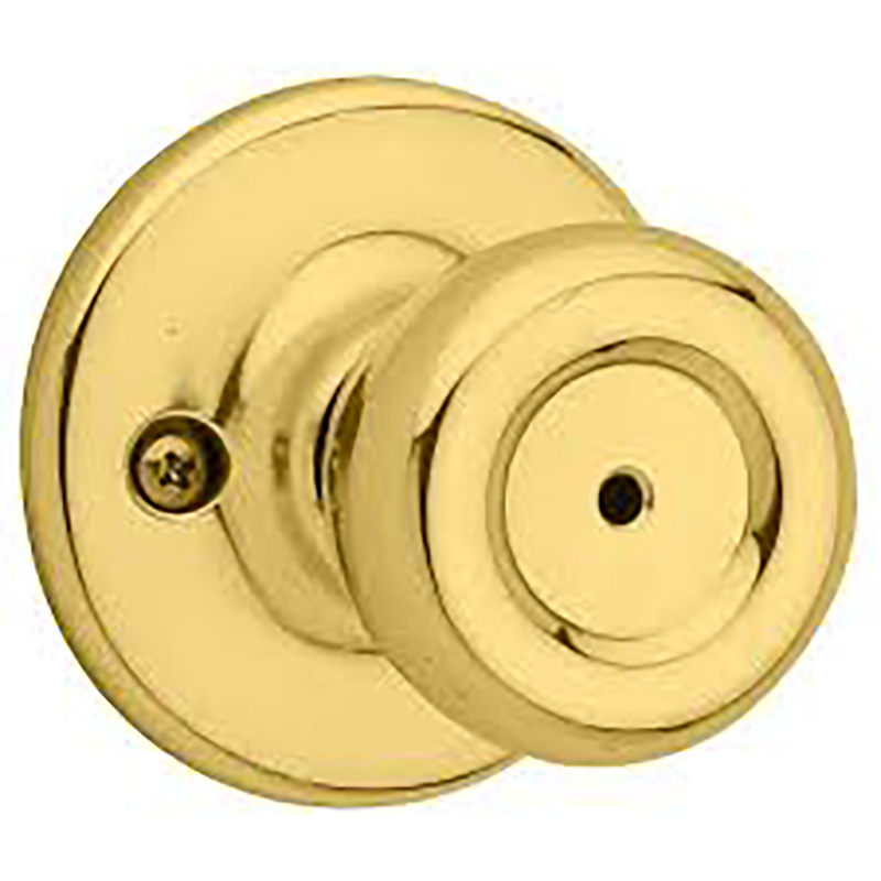 Kwikset Tylo 300T Privacy Knob - Polished Brass