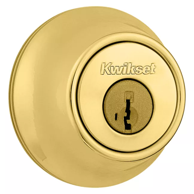 Kwikset 665 SmartKey Double Cylinder Deadbolt - Polished Brass