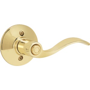 Economy Naples Privacy Lever - Polished Brass