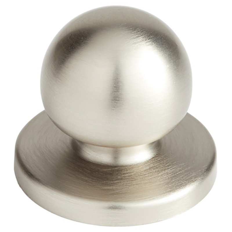 Bifold Door Knob with Backplate - Satin Nickel