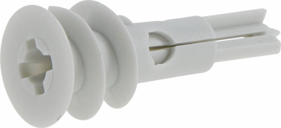 #8 EZ Plastic Screw-In Drywall Anchors with Screws - 50/pack