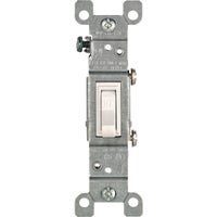 15 Amp Single Pole CO/ALR Toggle Light Switch - White