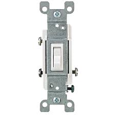15 Amp 3 Way CO/ALR Toggle Light Switch - White