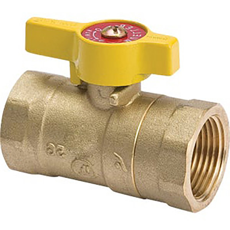 1/2" Quarterturn Brass Gas Ball Valve