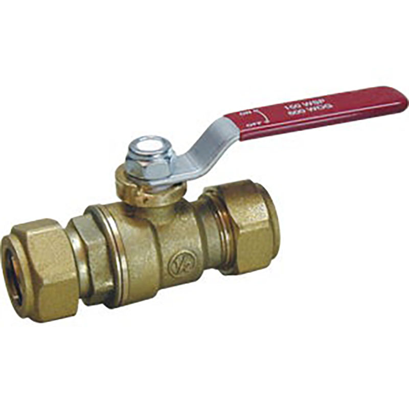 1/2" Compression Brass Ball Valve