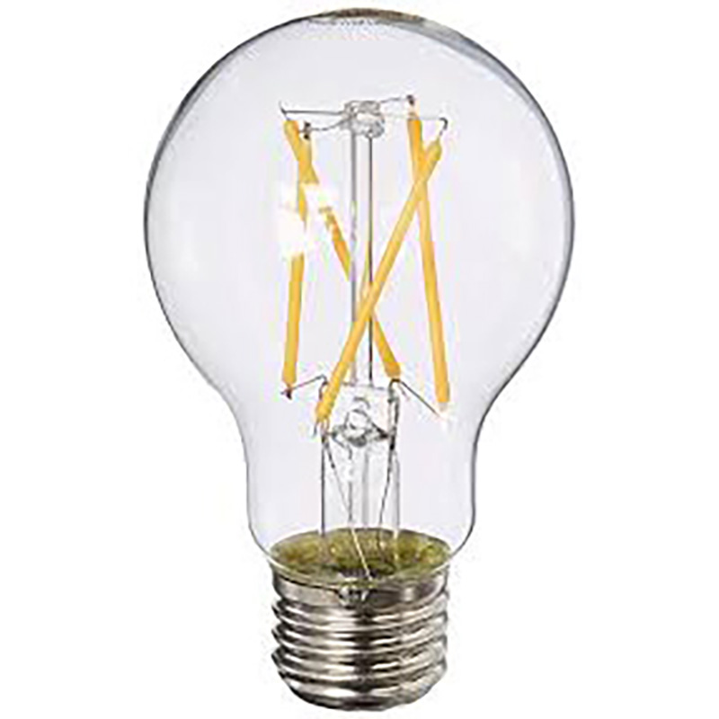 7 Watt A19 LED 2700K - 60 Watt Equiv - Dimmable - Clear Warm White Light Bulb