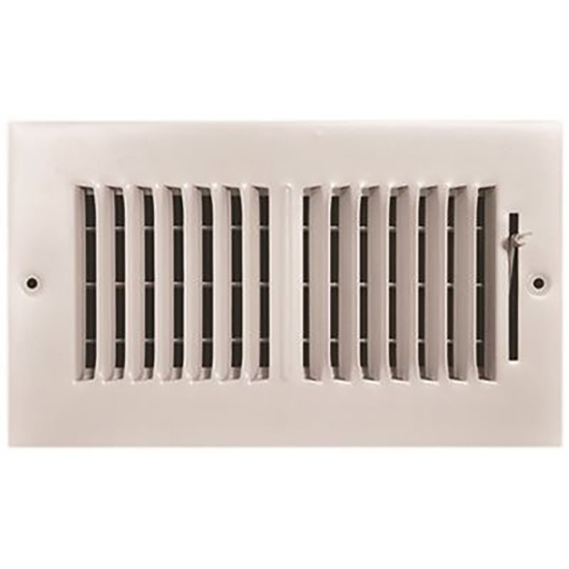 12" x 4" White 2-Way Wall/Ceiling Register