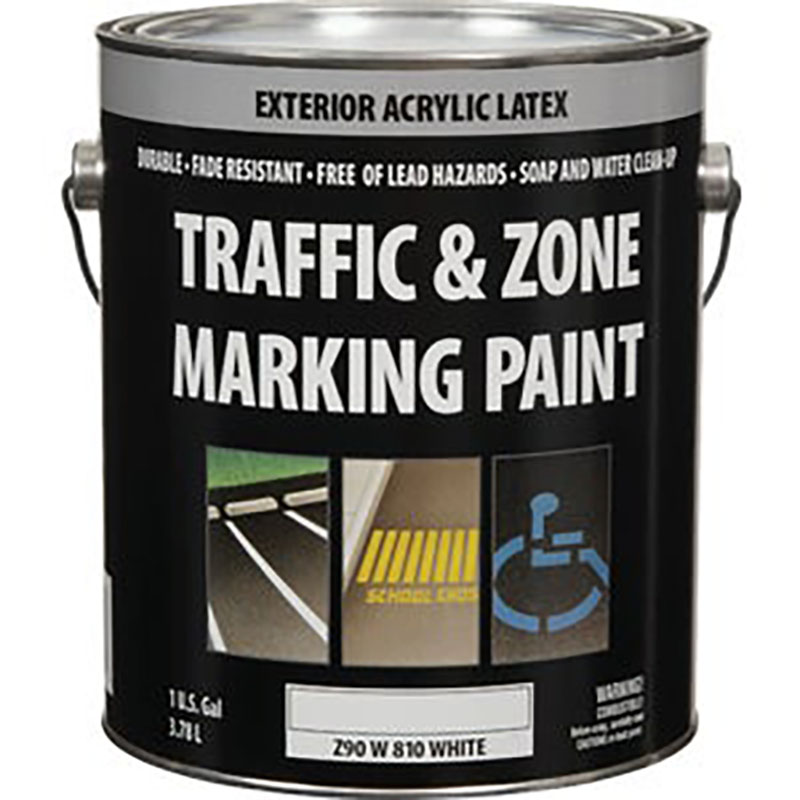 White Traffic & Curb Latex Striping Paint - Gallon