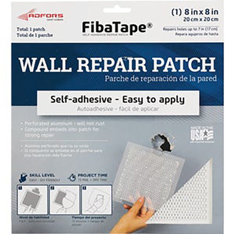 8" x 8" Aluminum Mesh Wall & Ceiling Self-Adhesive Drywall Patch