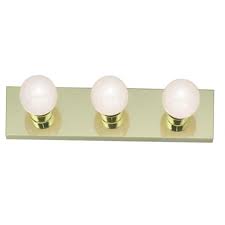 18" 3 Bulb Vanity Fixture - Polished Brass