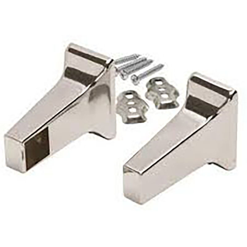 5/8" Concealed Screw Towel Bar Ends - Chrome