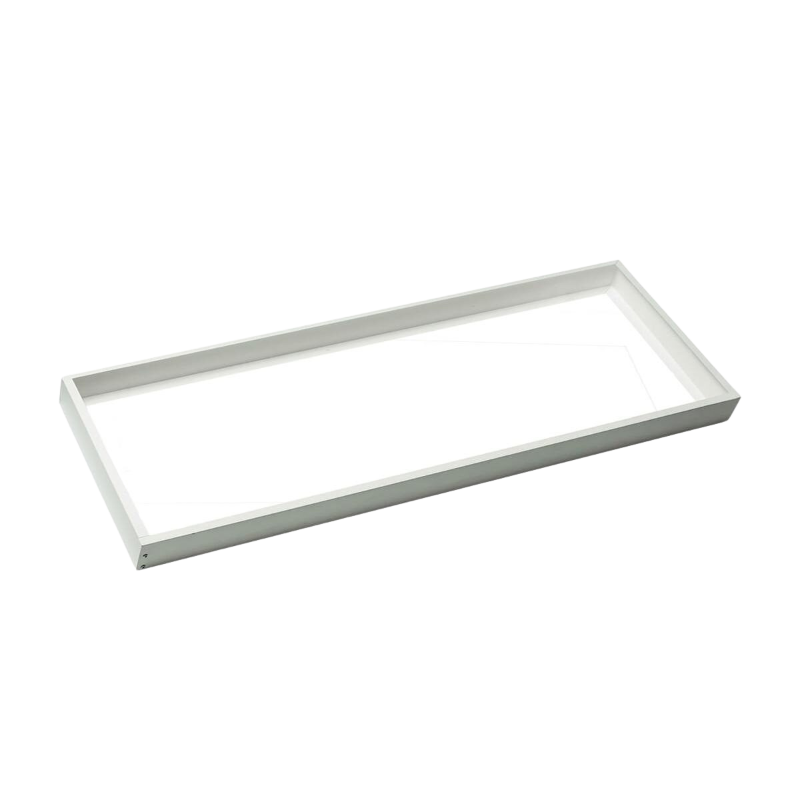 12" x 48" Surface Mount Backlit Flat Frame Kit - White