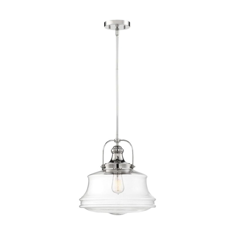 Basil Pendant Bulb Fixture - Satin Nickel