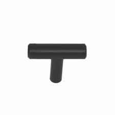 1-9/64" T-Bar Cabinet Pull - Matte Black
