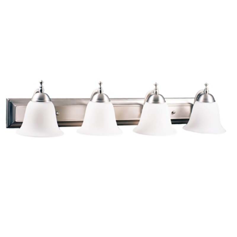 29" Dallas Bell 4 Bulb Vanity Fixture - Satin Nickel