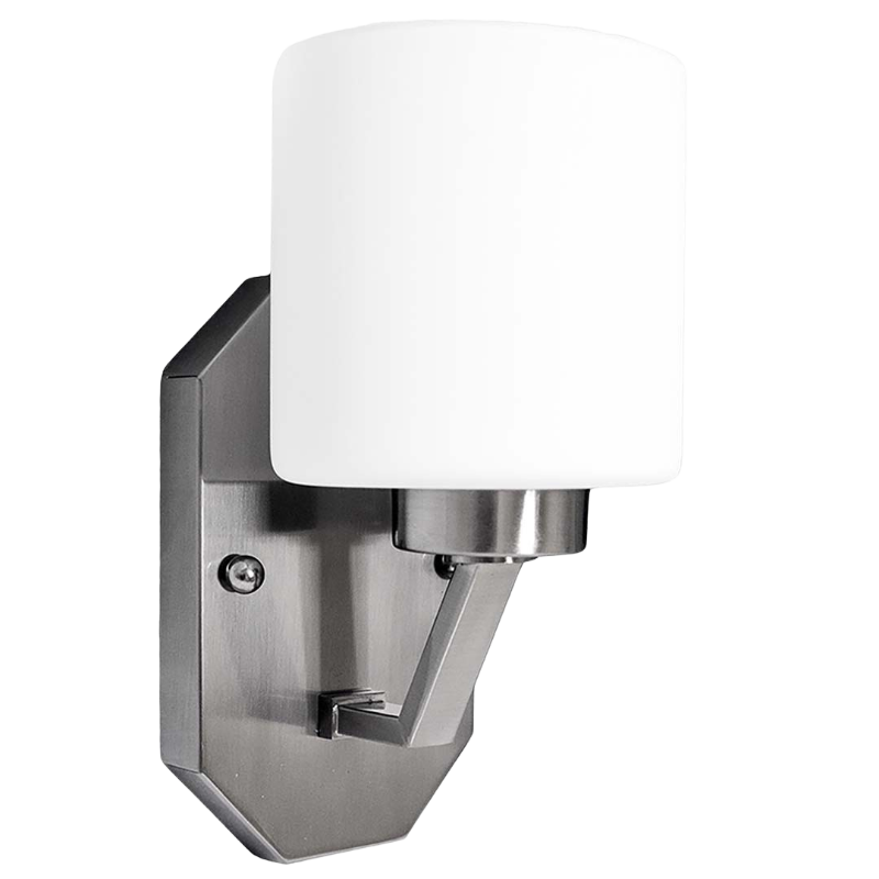 7" Paris 1 Bulb Wall Sconce - Satin Nickel