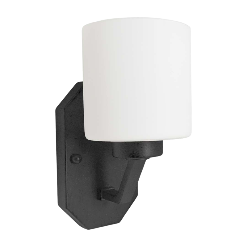 7" Paris 1 Bulb Wall Sconce - Matte Black