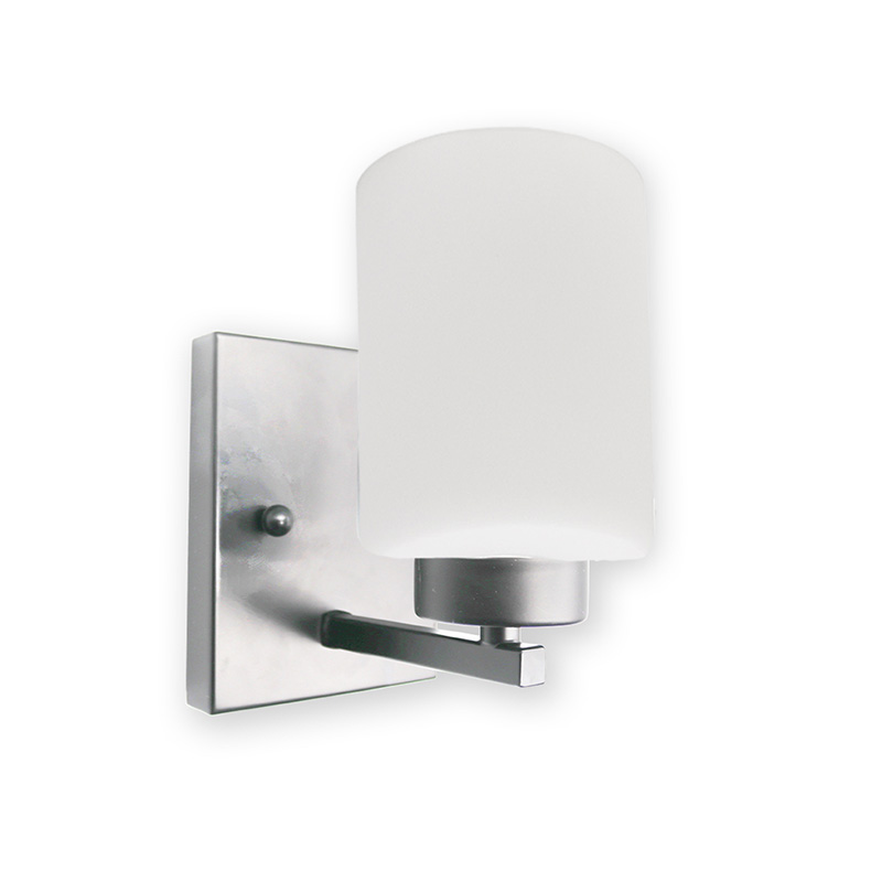 7" Idris 1 Bulb Wall Sconce - Satin Nickel