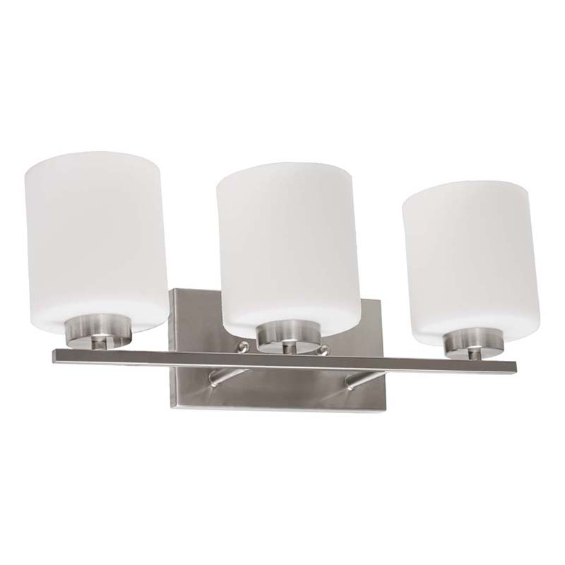 24" Idris 3 Bulb Vanity Fixture - Satin Nickel