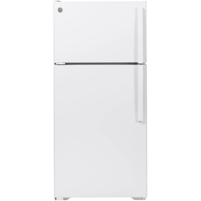 GE® 15.6 cu. ft. Icemaker Ready Top Freezer Refrigerator - White