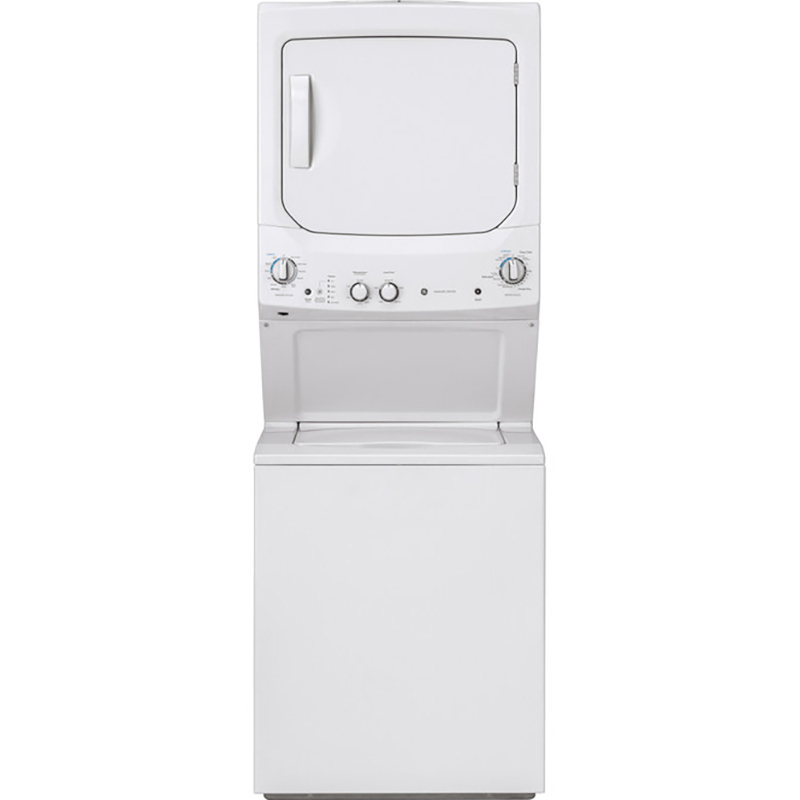GE® 27" Unitized Spacemaker Washer/Electric Dryer - White