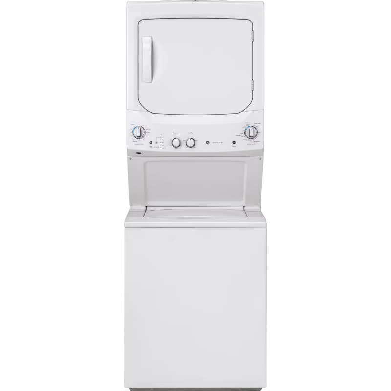 GE® 27" Unitized Spacemaker Washer/Electric Dryer - White