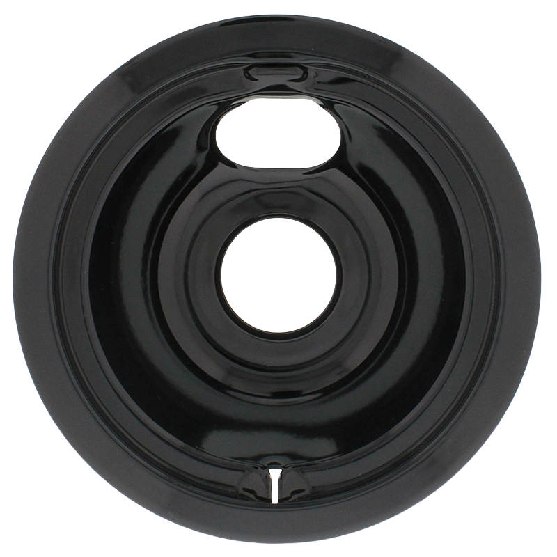 GE® Black Porcelain Burner Bowls - 8" - SMP8DNGEP - 6/Pack