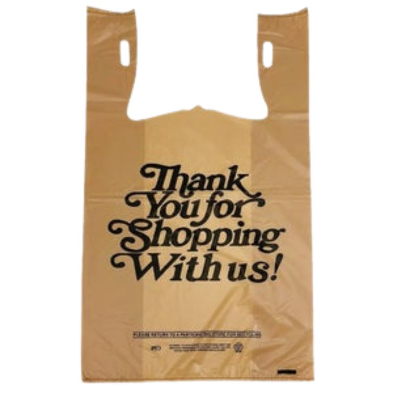 Heavy Duty Plastic T-Shirt Bags - 600/Pack