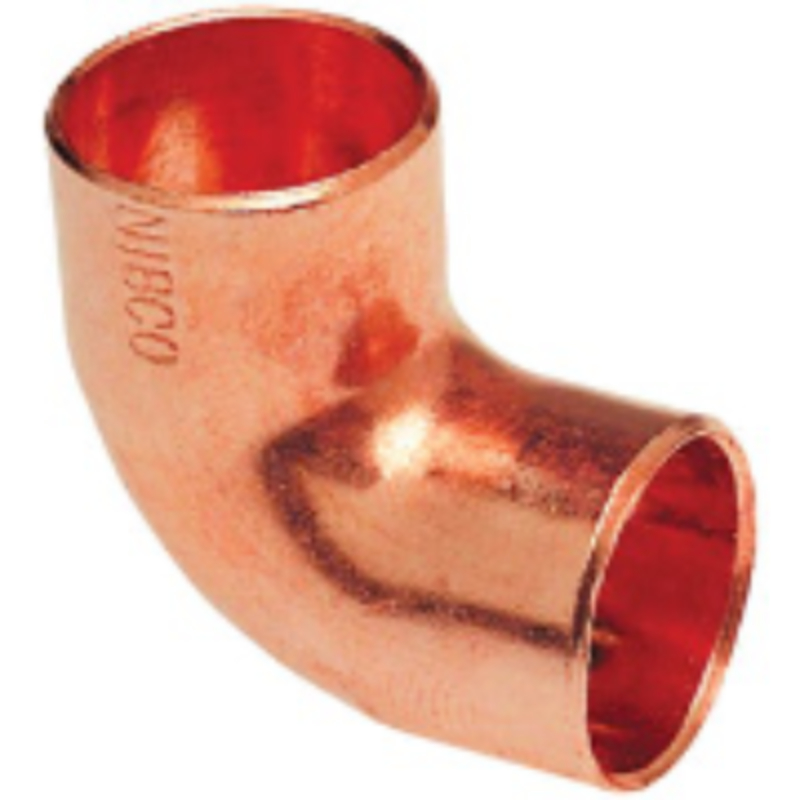 1"OD (7/8"ID) Copper 90° Elbow
