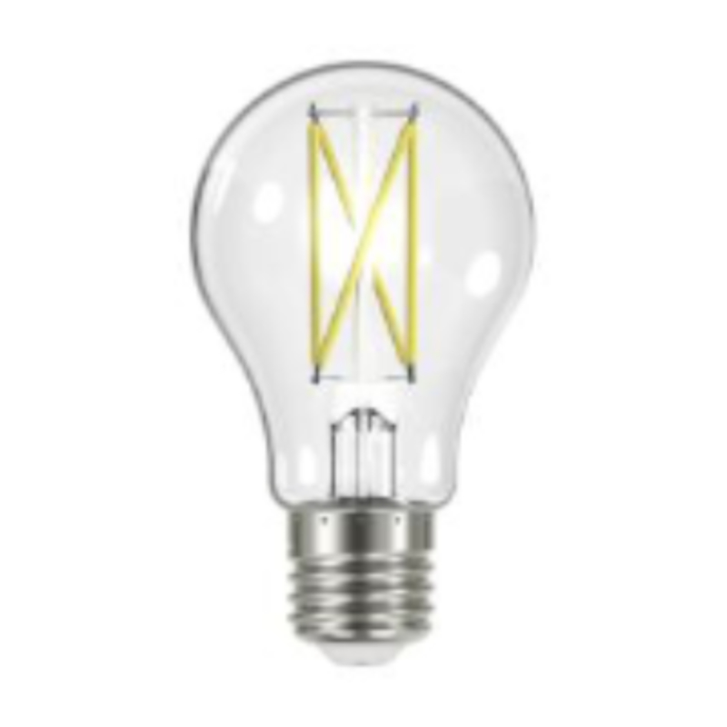8 Watt A19 LED - Medium Base - Clear Light Bulb
