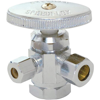 1/2"Ips X 3/8"C X 3/8"C Ang Stop