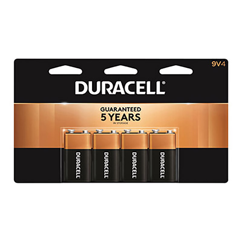9V Duracell Coppertop 4 Pack