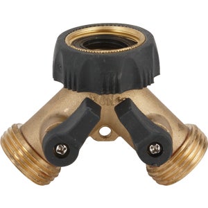 Twin Brass Y Connector