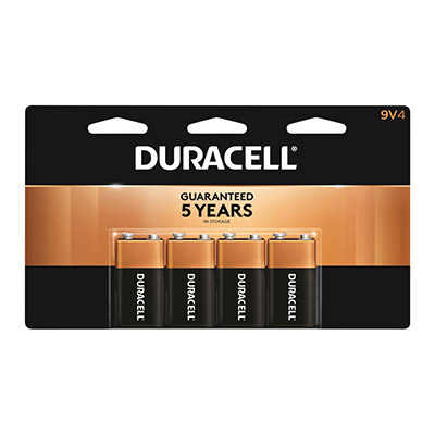 9V Duracell Coppertop 4 Pack