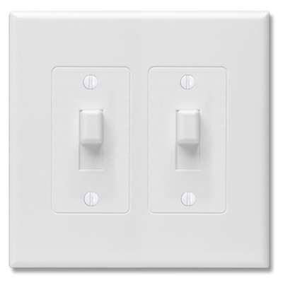 Masque 2 Gang Wall Plate
