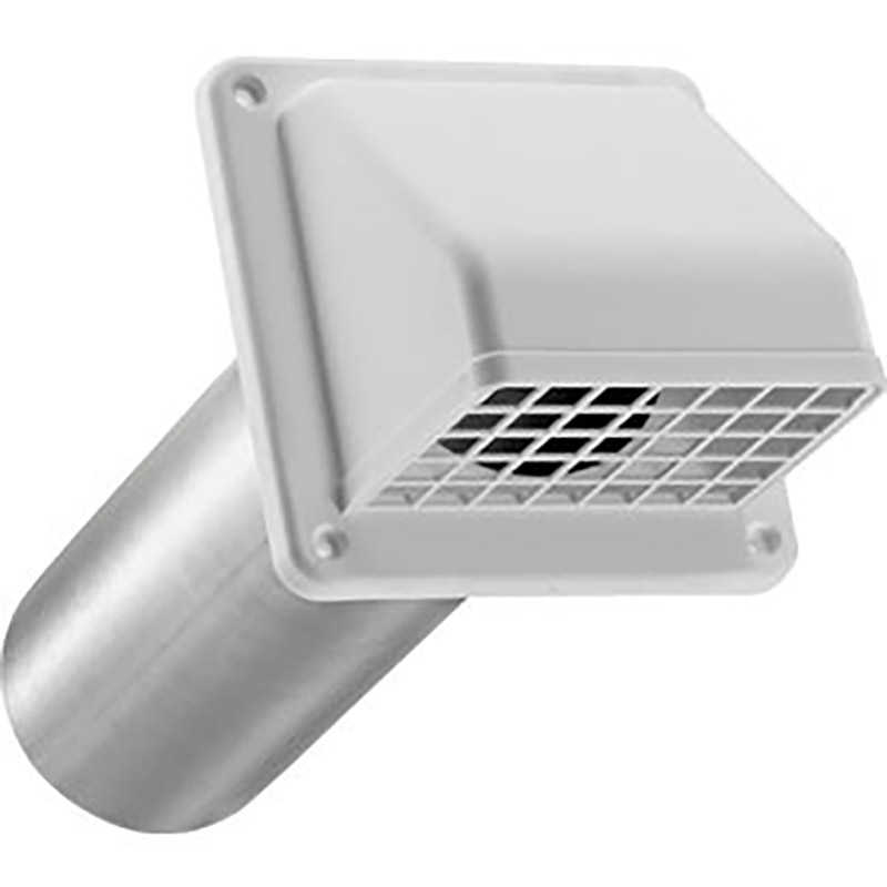 4" White Plastic Dryer Vent