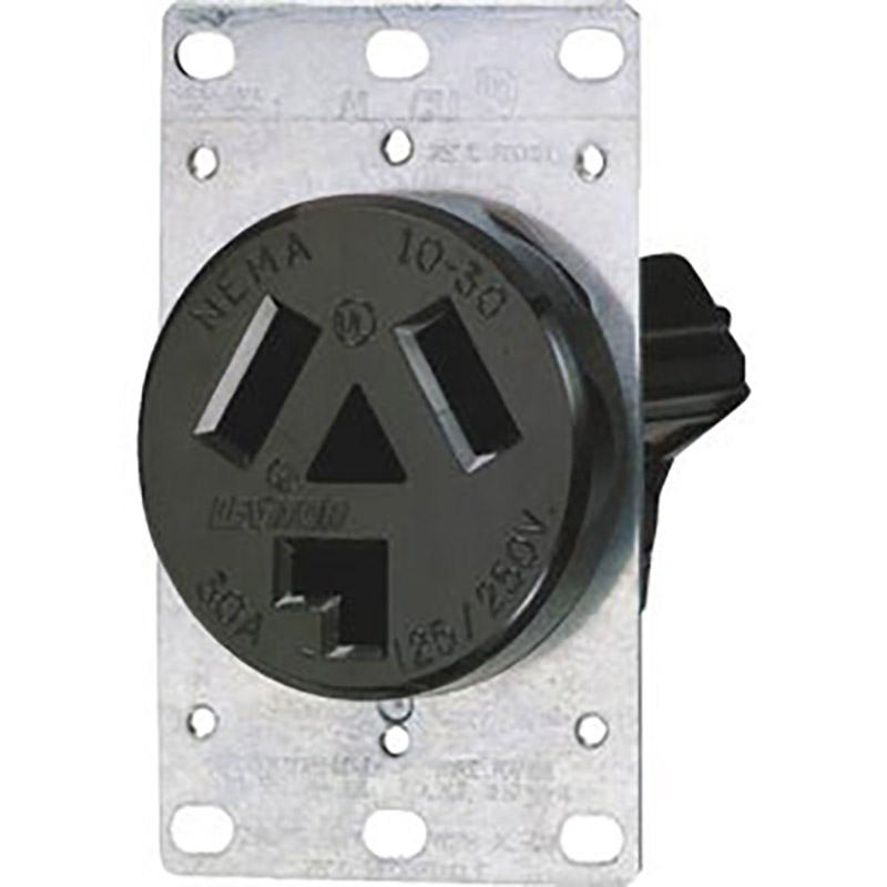 30A 3 Wire Flsh Mnt Dryer Recept