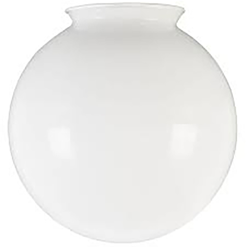6" Wht Plastic Ball Globe